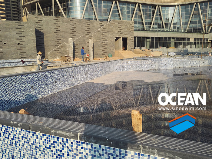 星级酒店室外池