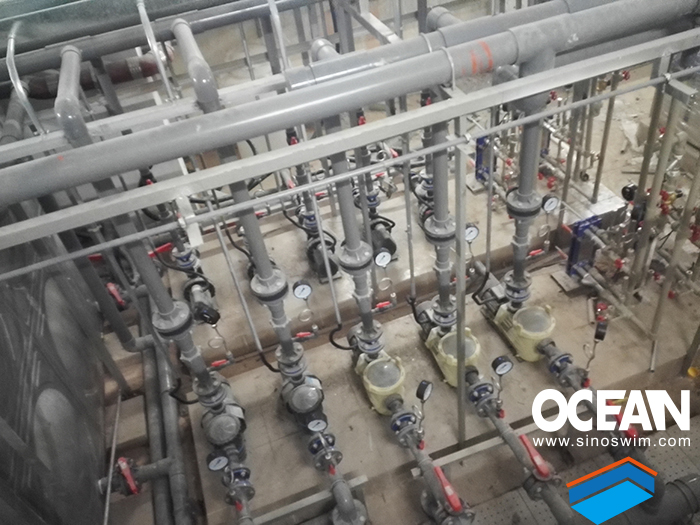 星级酒店室外池