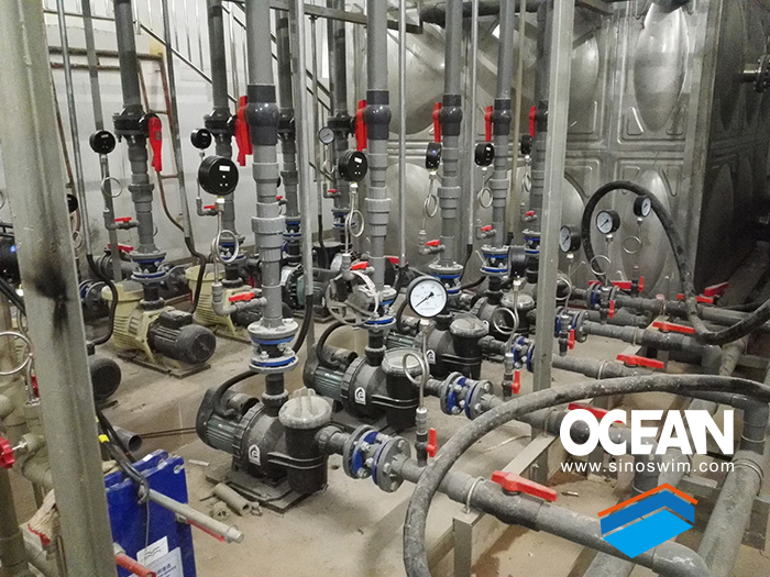 星级酒店室外池