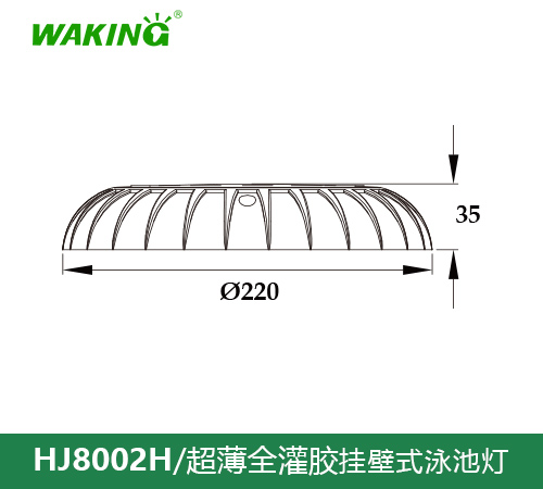 挂壁式泳池灯HJ8002H