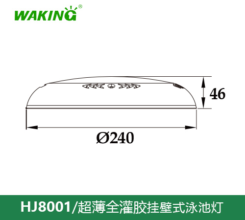 挂壁式泳池灯HJ8001