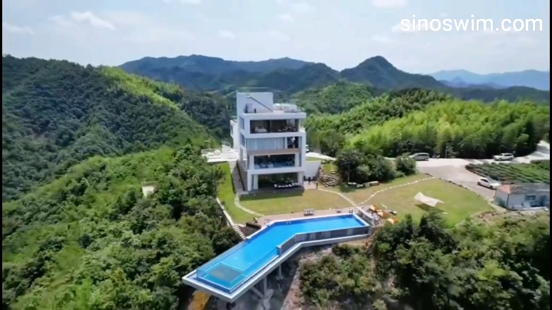 浙江磐安悬挑泳池